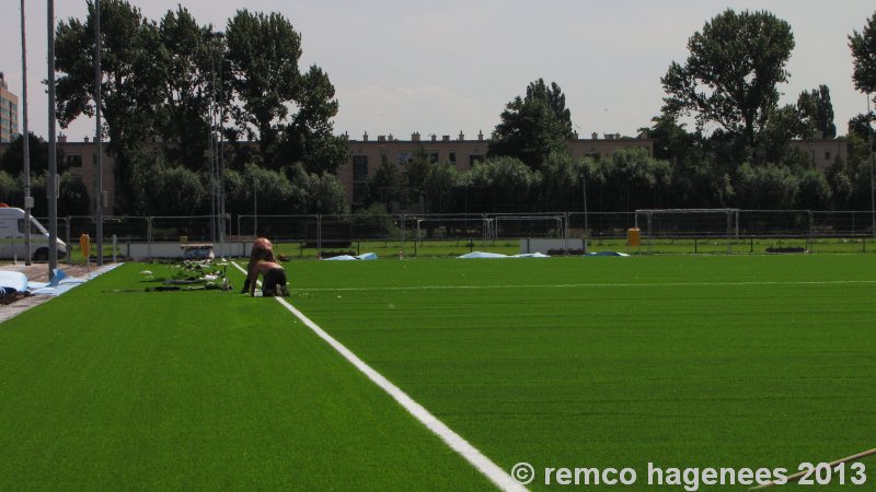 Aanleg kunstgrasmat ADO Den Haag Zuiderpark