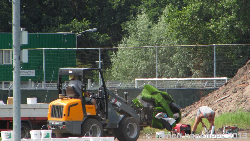 Aanleg kunstgrasmat ADO Den Haag Zuiderpark