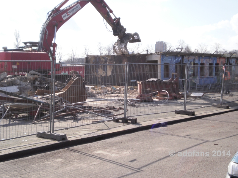 Laatste restantje Zuiderpark Stadion regen de vlakte