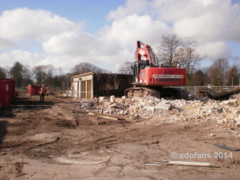 Laatste restantje Zuiderpark Stadion regen de vlakte