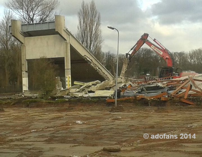 sloop laatste deel Zuidtribune Zuiderpark Stadion ADO Den Haag