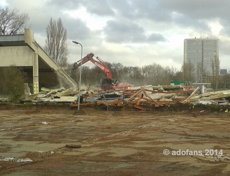 sloop laatste deel Zuidtribune Zuiderpark Stadion ADO Den Haag