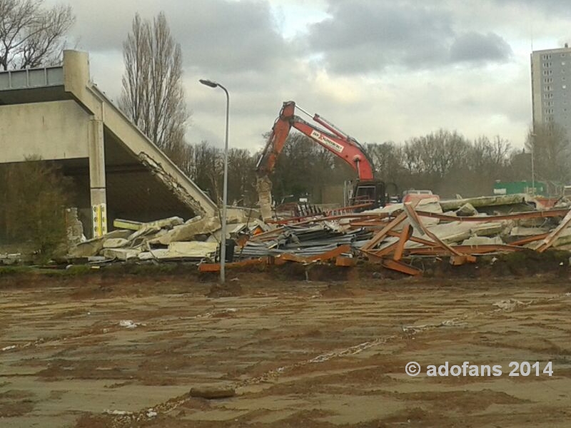 sloop laatste deel Zuidtribune Zuiderpark Stadion ADO Den Haag