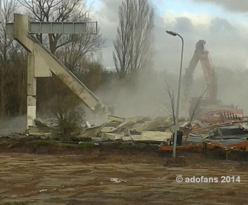 sloop laatste deel Zuidtribune Zuiderpark Stadion ADO Den Haag