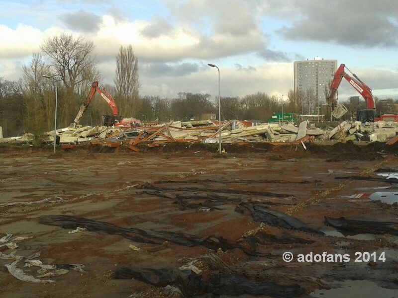 sloop laatste deel Zuidtribune Zuiderpark Stadion ADO Den Haag